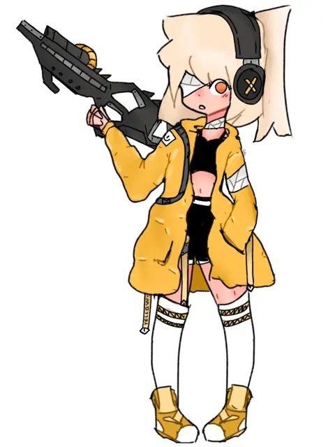 Yellow Jacket Gunner Girl