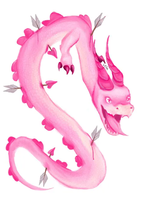 Valentine Dragon Cupid Arrows