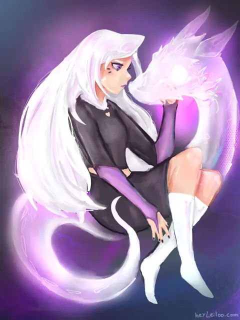 Girl With Ghost Dragon Spirit
