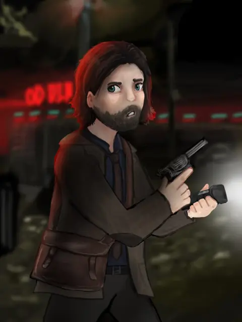 Alan Wake Flashlight And Revolver