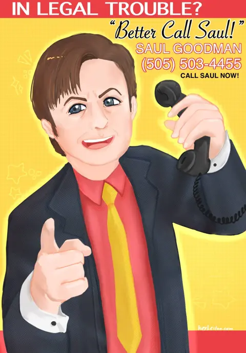 Saul Goodman Legal Trouble Ad
