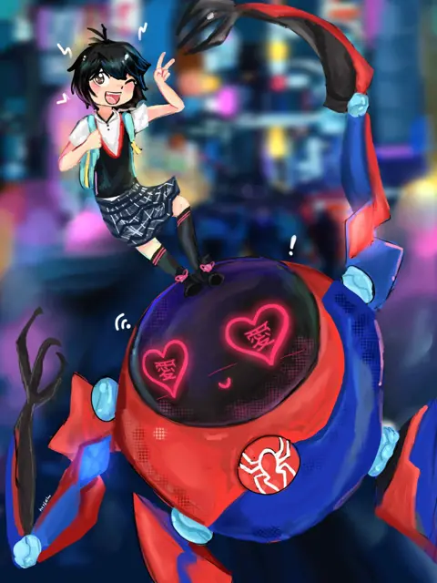 Peni Parker And Her Spider Mech