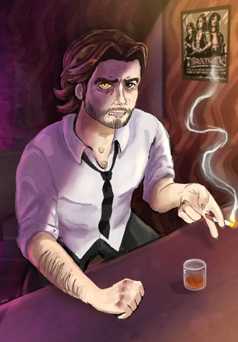 Bigby Wolf At The Bar