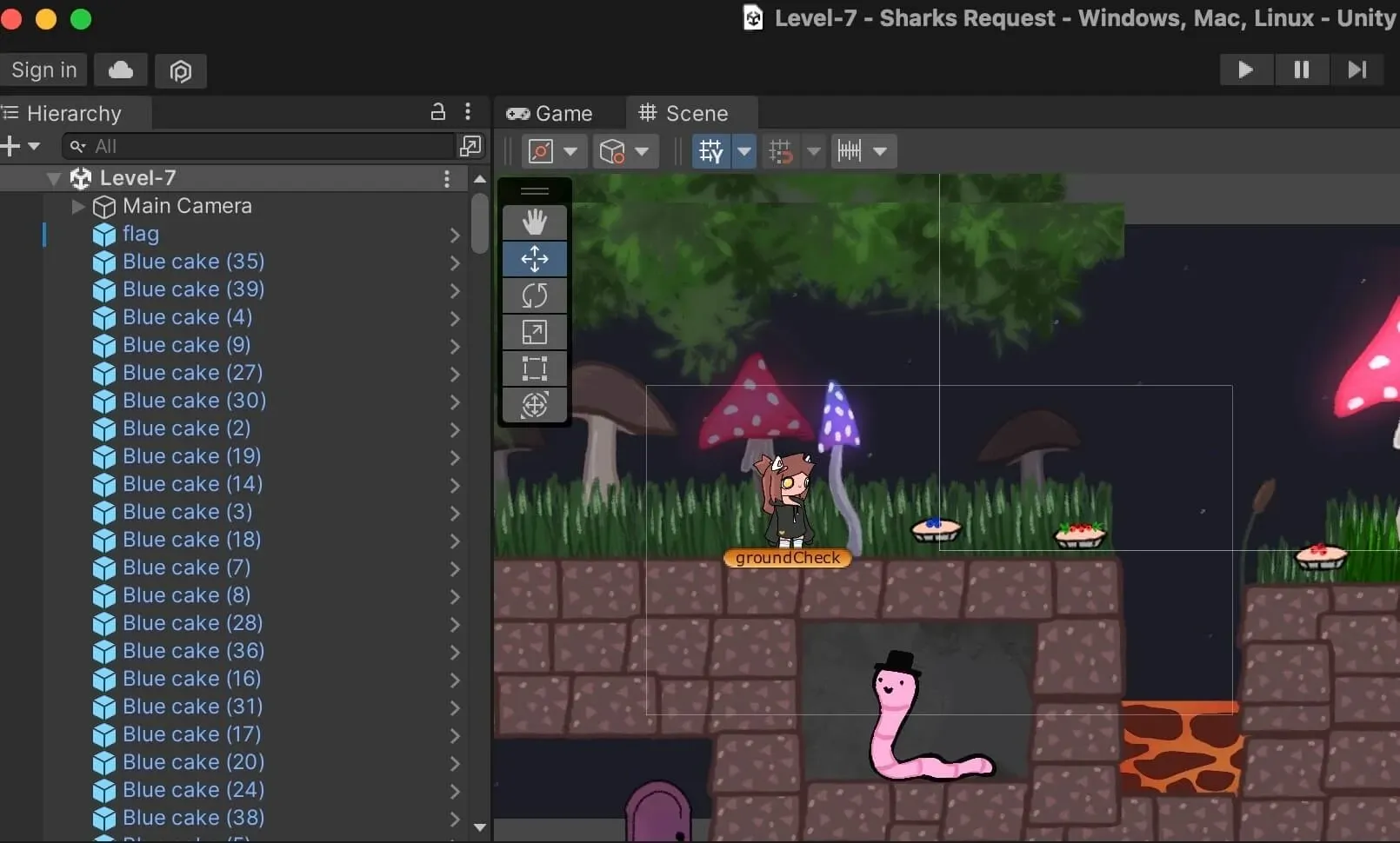 Final Unity game icon configuration with custom icons assigned across the required resolutions